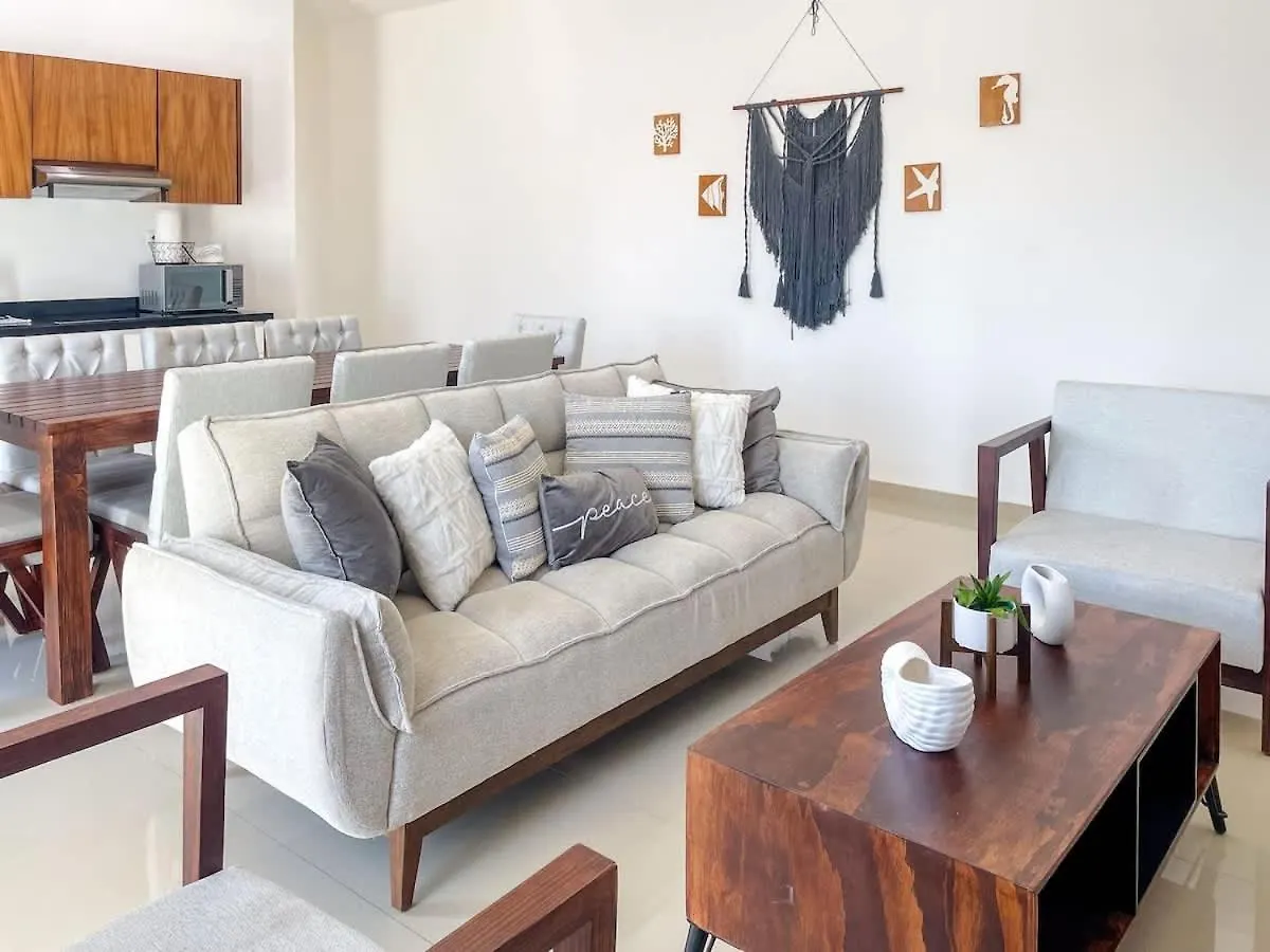Casa de Férias Bello Departamento A 3 Cuadras De La Playa - Flaminguito Mazatlán